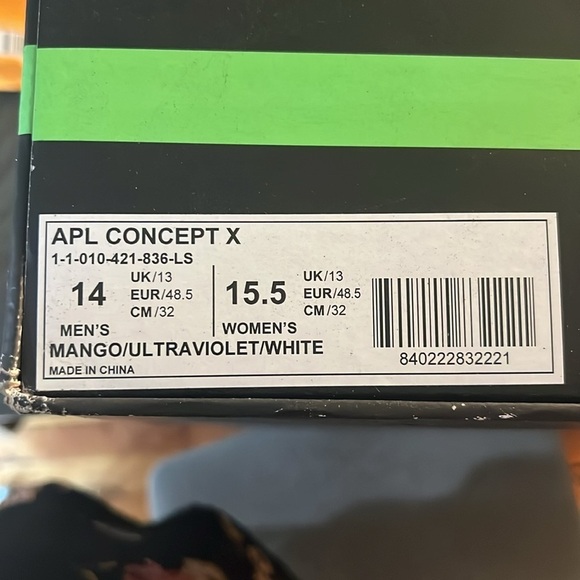 New in Box APL Concept X in Mango Athletic Shoes main image 5